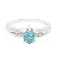 Zilveren ring met een Blauwe apatiet