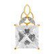 Gouden hanger met een danburiet