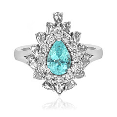 Gouden ring met een Paraiba toermalijn (CIRARI)