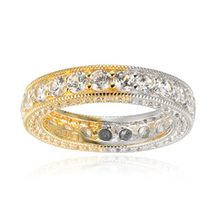 Zilveren ring met zirkonen