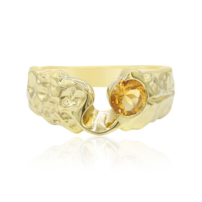Zilveren ring met een citrien (MONOSONO COLLECTION)