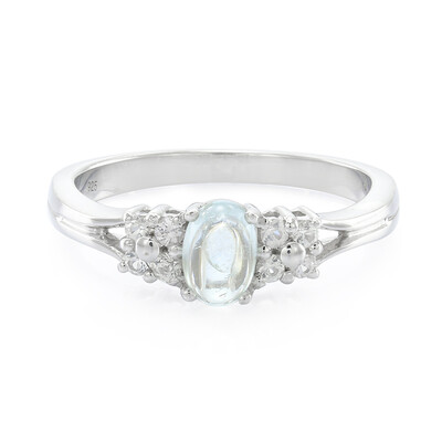 Zilveren ring met een Paraiba toermalijn