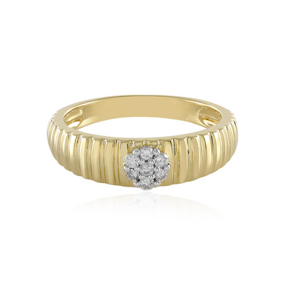 Zilveren ring met I2 (I) Diamanten