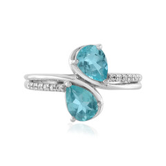 Zilveren ring met Blauwe apatieten