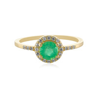 Gouden ring met een Russische smaragd