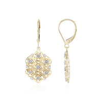 Gouden oorbellen met I1 (I) Diamanten (Ornaments by de Melo)