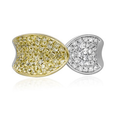 Gouden ring met gele S12 diamanten (CIRARI)