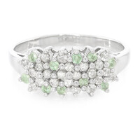 Zilveren ring met Paraiba toermalijnen