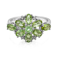 Zilveren ring met Paraiba toermalijnen