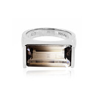 Zilveren ring met een meerkleurige-kwarts