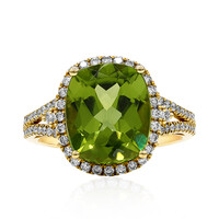 Gouden ring met een Dashine Peridoot (CIRARI)