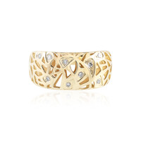 Gouden ring met I1 (I) Diamanten (Ornaments by de Melo)