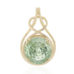Gouden hanger met een groene amethist (PHANTASIA)