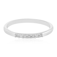 Zilveren ring met PK3 (I) Diamanten