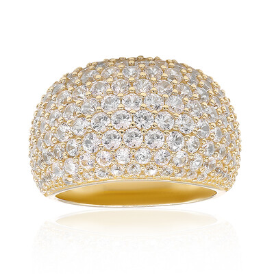 Zilveren ring met zirkonen