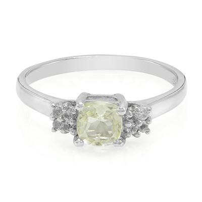 Zilveren ring met een Orthoklaas