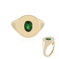 Gouden ring met een tsavoriet (de Melo)