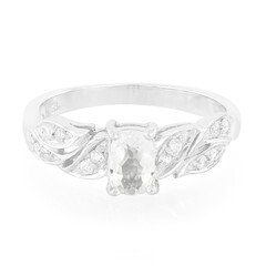 Zilveren ring met een Himalaya beril