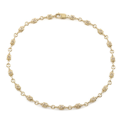 Gouden armband met I2 Bruine Diamanten