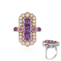 Zilveren ring met amethisten (Dallas Prince Designs)