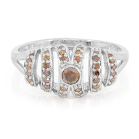 Zilveren ring met een Fancy diamant