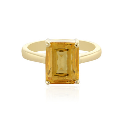 Zilveren ring met een citrien
