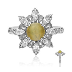 Gouden ring met een kattenoog-chrysoberil (AMAYANI)