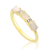 Gouden ring met Welo-opalen
