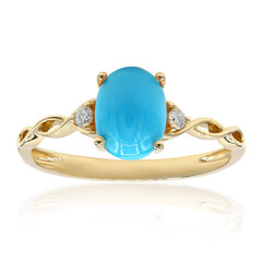 Gouden ring met een Arizona Turkoois (CIRARI)