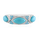 Zilveren ring met Sleeping Beauty Turkooisen (KM by Juwelo)