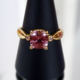 Gouden ring met een Roze diaspoor (AMAYANI)