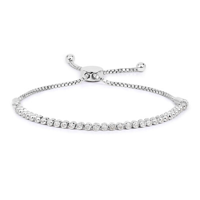 Zilveren armband met diamanten