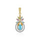 Zilveren hanger met een Sleeping Beauty Turkoois