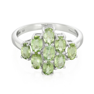 Zilveren ring met Paraiba toermalijnen