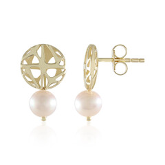 Gouden oorbellen met zoetwater kweekparels (Ornaments by de Melo)