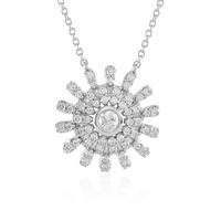 Gouden halsketting met een Loepzuivere (F) Diamant (LUCENT DIAMONDS)