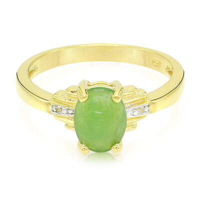 Zilveren ring met een keizerlijk chrysopraas