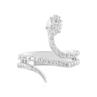 Zilveren ring met zirkonen