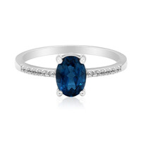 Zilveren ring met een Londen-blauwe topaas