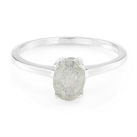 Zilveren ring met een labradoriet