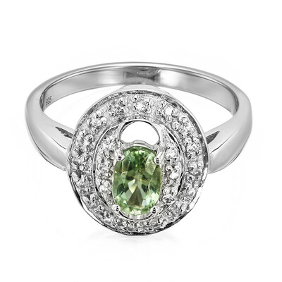 Zilveren ring met een Paraiba toermalijn