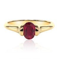Gouden ring met een rubeliet (Tenner Diniz)