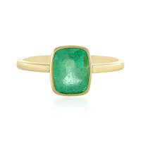 Gouden ring met een Ethiopische smaragd (AMAYANI)