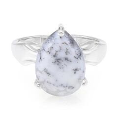 Zilveren ring met een dendrieten agaat