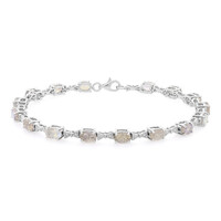 Zilveren armband met labradorieten