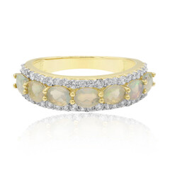 Gouden ring met Welo-opalen