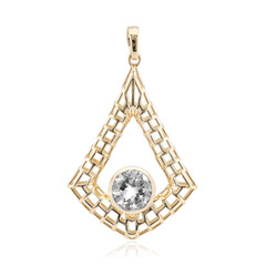 Gouden hanger met een danburiet (Ornaments by de Melo)