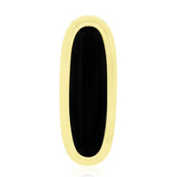 Zilveren hanger met een zwarte onyx