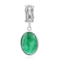 Zilveren hanger met een groene agaat (Nan Collection)