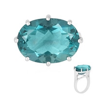 Zilveren ring met een Belgian Teal Fluoriet